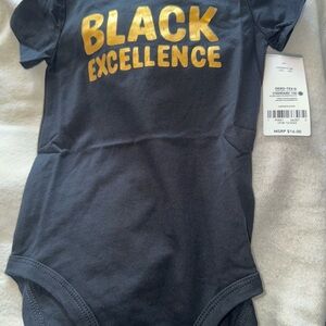 Carter's Black and Gold Bodysuit